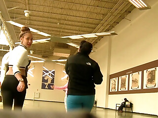 Teen In Black Spandex N Friends Laugh At Me (graz 6)